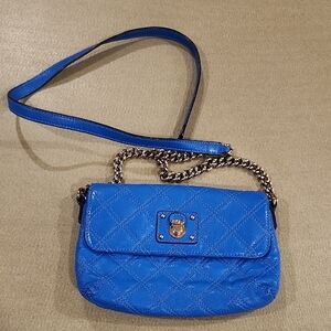Marc Jacobs Blue Quilted Cross Body/Shoulder bag